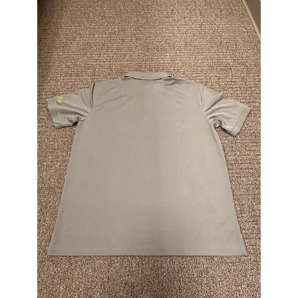 Callaway Opt Dri Grey Polo shirt Mens Size Large Activewear Custom Logo NWT - Picture 2 of 8